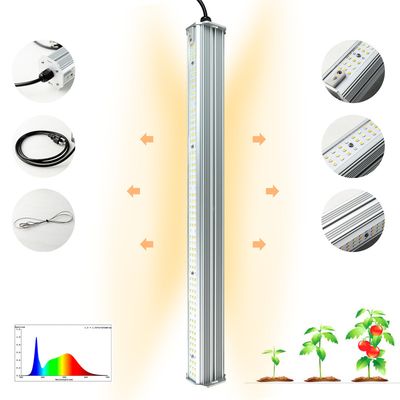4 Feet Professional Double Sided Light Full Spectrum Waterproof LED Hydroponic Tube Grow Light Bar